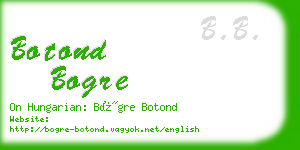 botond bogre business card